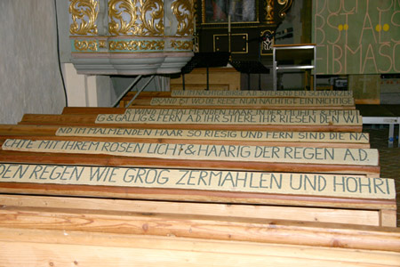 Schrift im Raum, 2007